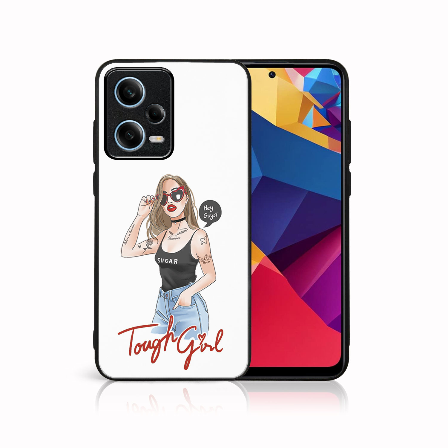 MY ART Ochranný Obal Xiaomi Redmi Note 12 5G TOUGH GIRL (131)