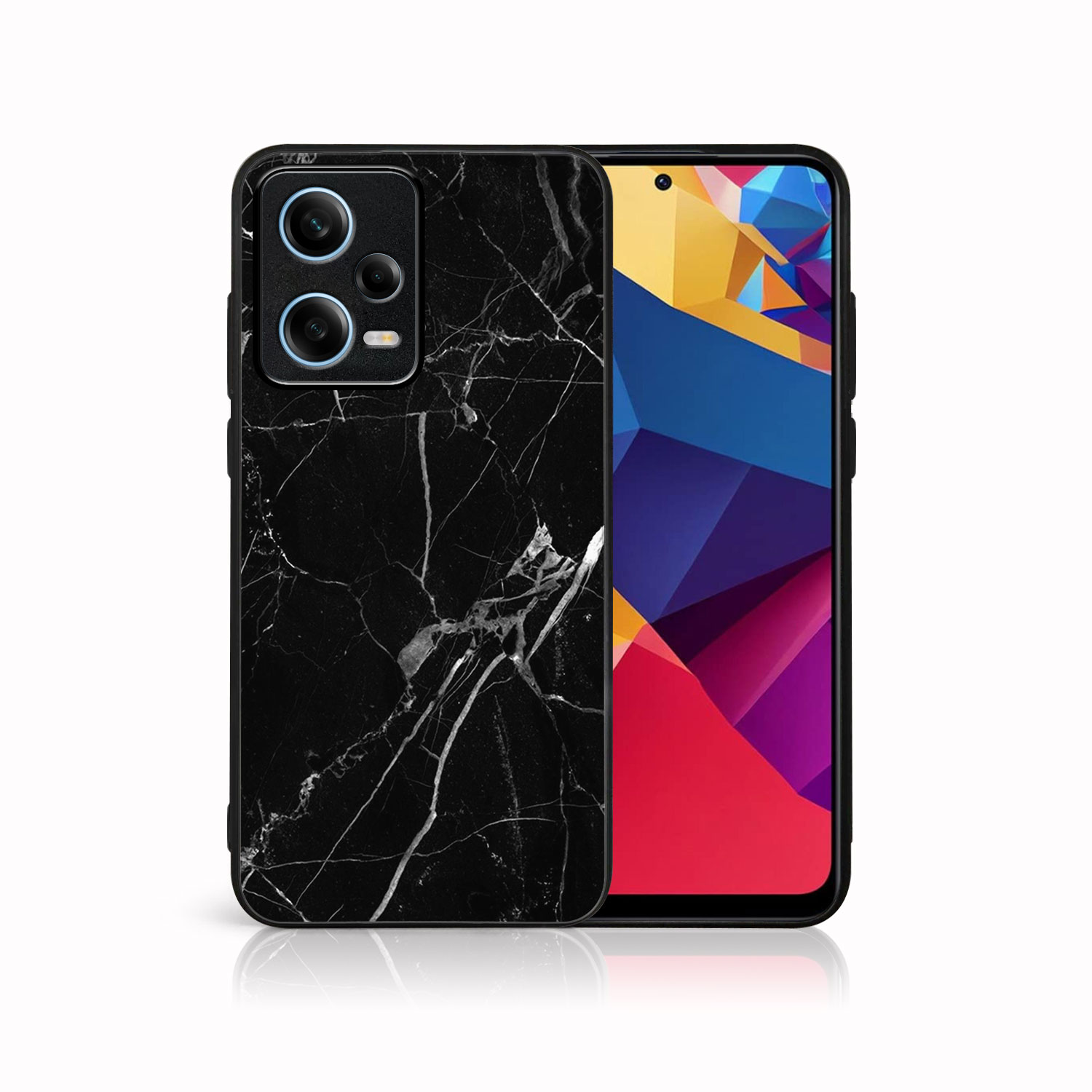 MY ART Ochranný Obal Xiaomi Redmi Note 12 5G BLACK MARBLE (142)