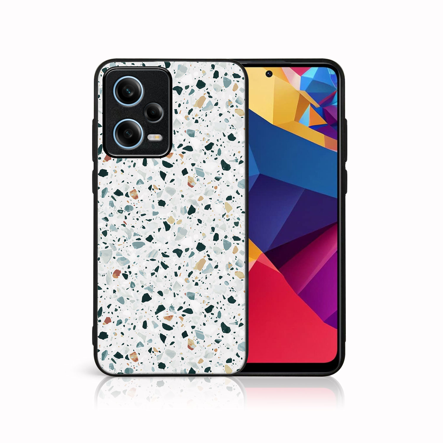 MY ART Ochranný Obal Xiaomi Redmi Note 12 5G GREY TERRAZZO (163)