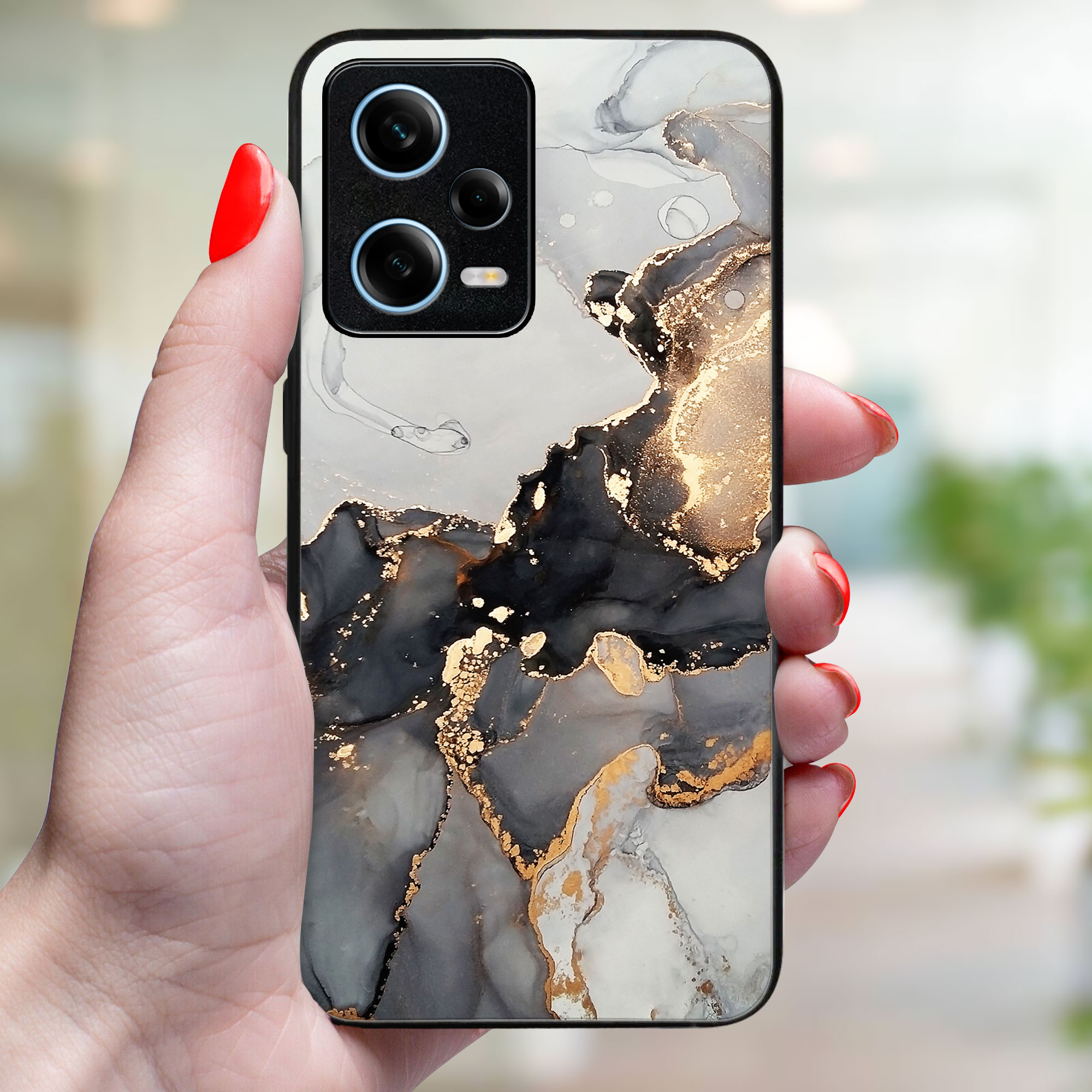 MY ART Ochranný Kryt Xiaomi Redmi Note 12 Pro 5G GREY MARBLE (140)