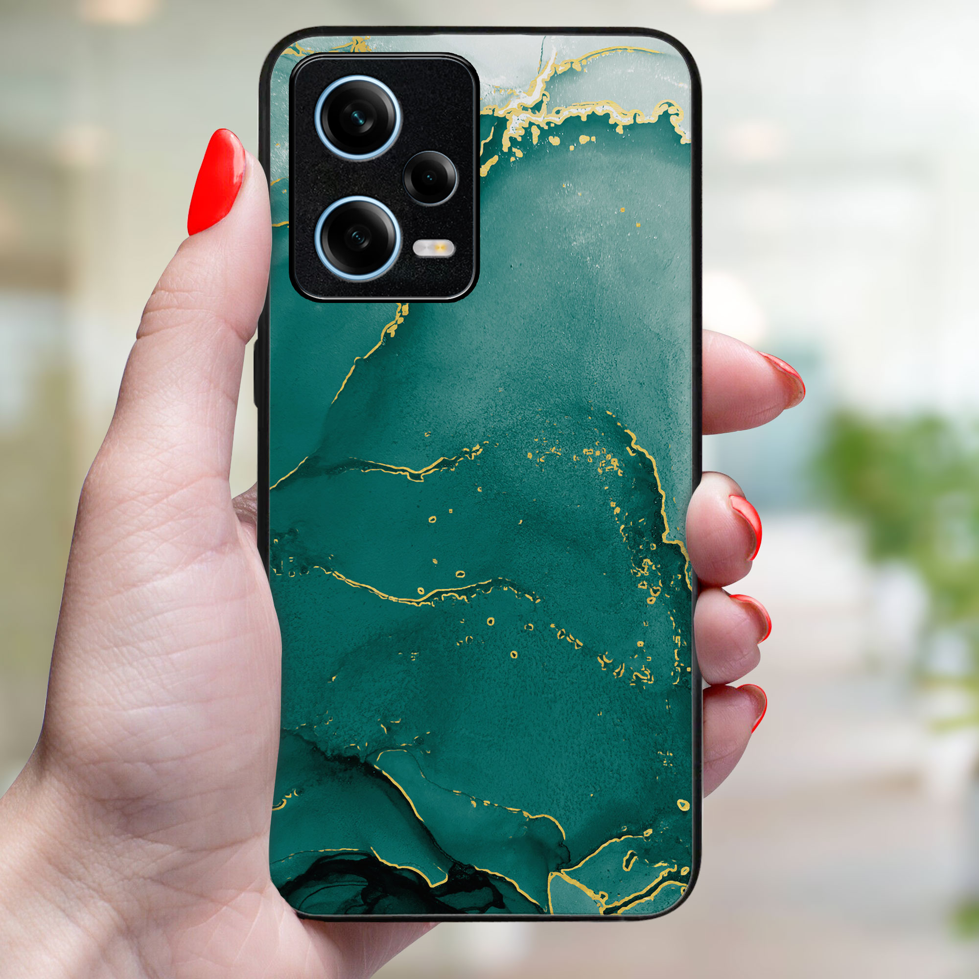 MY ART Ochranný Kryt Xiaomi Redmi Note 12 Pro 5G GREEN MARBLE (145)