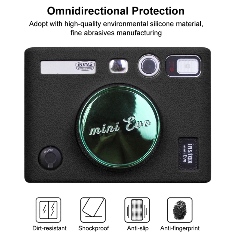 PULUZ SOFT Silikónový Obal Pre Instax Mini EVO čierny