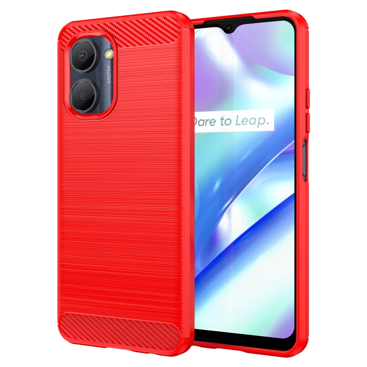 FLEXI TPU Kryt Pre Realme C30 červený