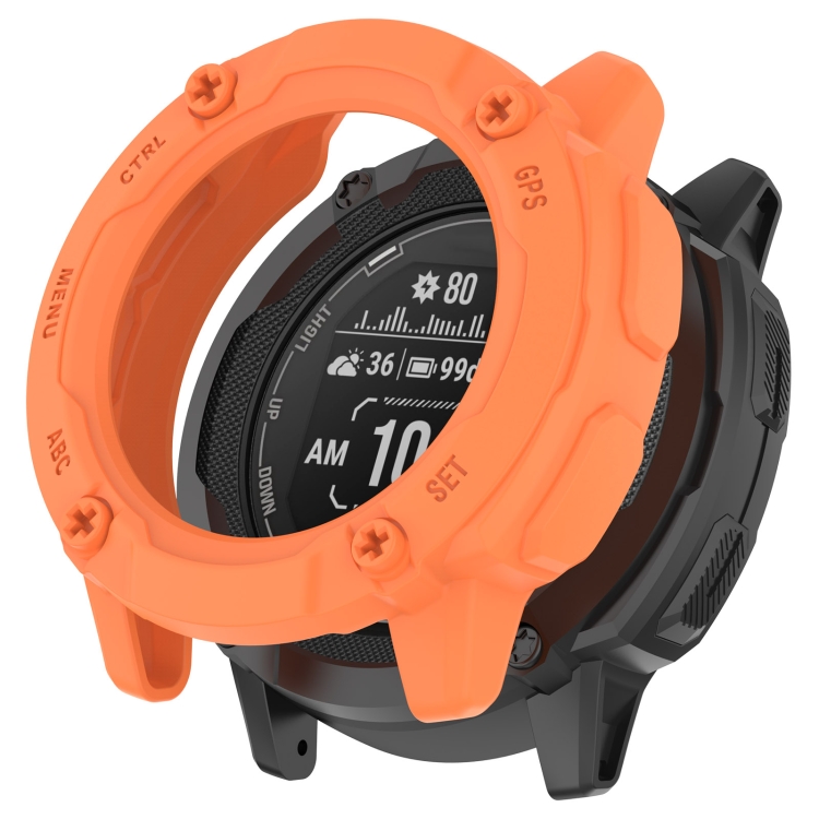 TPU HALF COVER Obal Pre Garmin Instinct 2X Oranžový