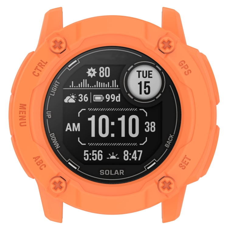 TPU HALF COVER Obal Pre Garmin Instinct 2X Oranžový