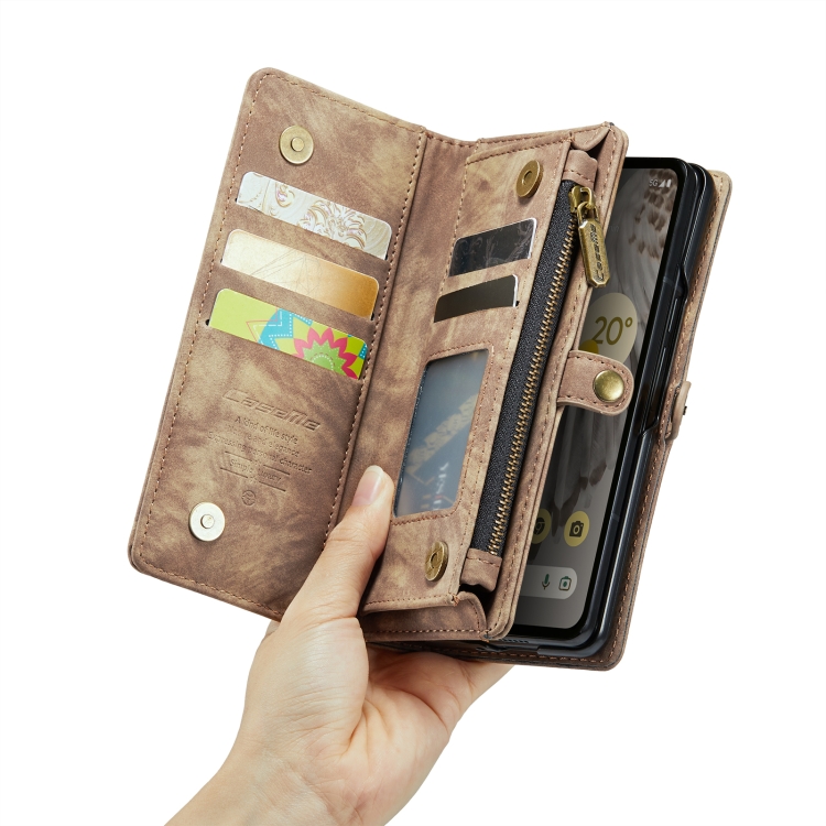 WALLET Ochranný Kryt S Peňaženkou 2v1 Pre Google Pixel Fold Hnedý