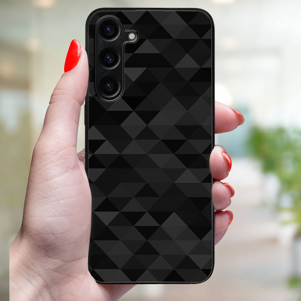 MY ART Ochranný Kryt Pre Samsung Galaxy A16 / A16 5G BLACK TRIANGLES (232)