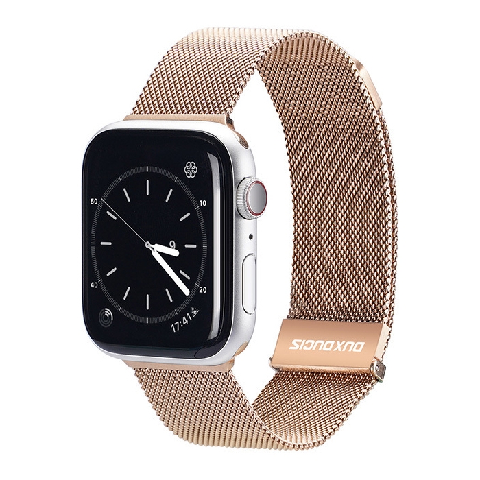 DUX MILANESE Kovový Remienok Pre Apple Watch SE / SE 2022 / SE 2023 (40mm) Zlatý