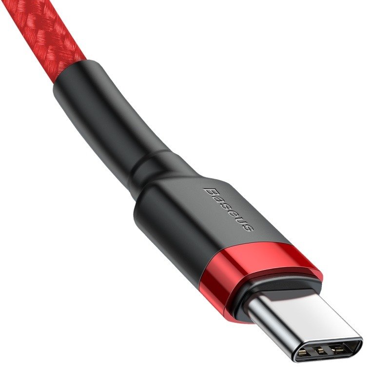 BASEUS CATKLF-H09 60W PD 2.0 Kábel USB Type-C - USB Type-C 2m červený